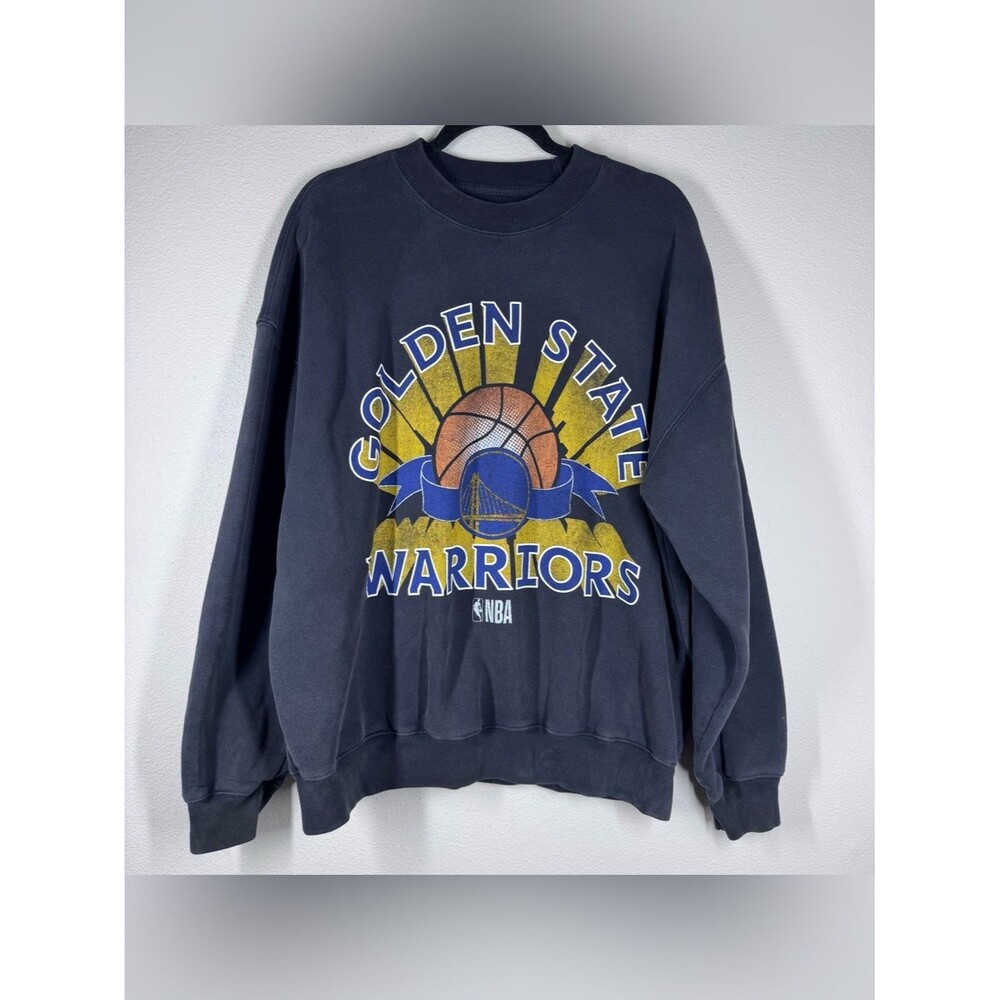 Abercrombie & Fitch Men’s Golden State Warriors Oversized Crewneck Sweatshirt L
